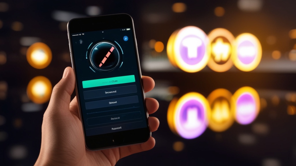 Telefoon met installatiefout en oplossingen in een donkere casino-achtige setting